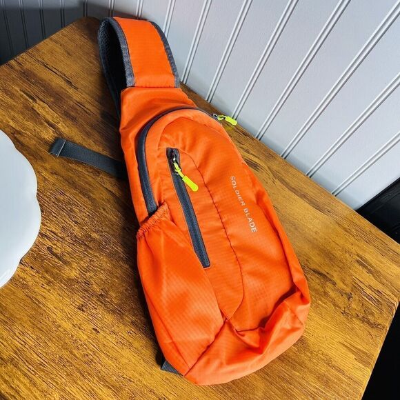 Soldier Blade Waterproof Sling Shoulder Bag Backpack Adjustable Strap Orange - Picture 4 of 7